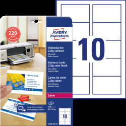 C32016-25 250 business cards with smooth edges