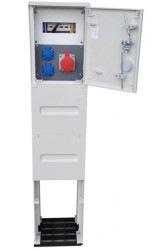 Rozdzielnica budowlana z fundamentem 16/5 2x230V rozdzielnia erbetka złącze pomiarowe RBOG1F