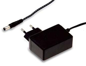 Adapter AC/DC Uwy 24V dc Iwy 500mA Złącze 2,1 x 5,5 x 11 mm, biegun dodatni w środku 12W typ wtyczki: Typ C