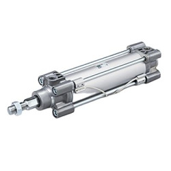 Siłownik zgodny ze standardem ISO skok: 60mm SMC Ø 32mm dwustronnego działania Action C96SDB32-60+10C-XC11 G 1/8