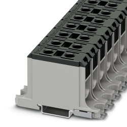 Kostka zaciskowa na szynie DIN Phoenix Contact poziomy: Pojedynczy 1/0AWGŚruba UBAL 50 BK 145A 1 kV