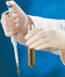 Rękawice jednorazowe, rozm. 7.5, Średnie, 100 szt., kolor: Biały, Polyco Healthline