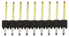 Złącze szpilkowe 9-pinowe TSW raster: 2.54 mm Prosty 1-rzędowe Samtec Otwór przelotowy 550 V Bez osłony