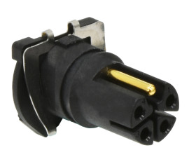 Złącze wielostykowe przemysłowe 5-pinowe M12, panelowe Gniazdo Amphenol Industrial