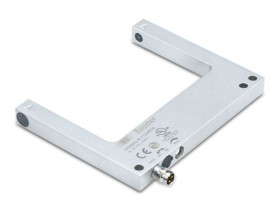 Czujniki fotoelektryczne Czujnik wideł widełkowy Baumer NACISNĄĆ/POCIĄGNĄĆ zakres 80 mm Czerwona dioda LED