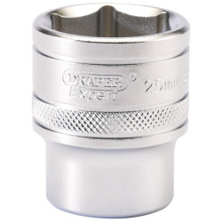 Draper Expert 16616 1/2&quot; Sq. Dr. 6 Point Metric Socket (25mm)