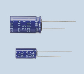 Kondensator 100μF 10V dc THT CHEMI-CON roztaw: 2mm 5 (Dia.) x 11.5mm