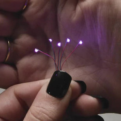 Miniature Wired Purple LEDs - 0805 SMT (5 pack)