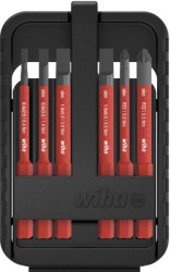 VDE Bit kit, 2.5 mm, 3.5 mm, 5.5 mm, 6.5 mm, PZ1, PZ2, Pozidriv/slotted, BL 75 mm, L 75 mm, SB2831B900