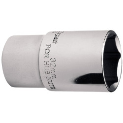 Draper Expert 35521 32mm 1/2&quot; Square Drive 6 Point Hub Nut Socket