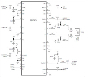 Low-Cost RF Up/Downconverter with LNA and PA Driver