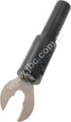 ADA 3034-SW Widełki kabl., rozw.6,3/4,3mm, z gn.4mm, czarny, ELECTRO-PJP, ADA3034SW