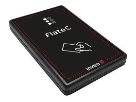 FlateC 13,56 MHz / ICODE — Nowoczesny Biurkowy Czytnik RFID USB C