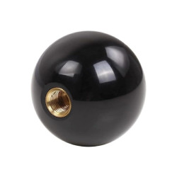 Uchwyt Kulisty Gałka M6 20mm Czarna Kulka Bakelitowa Do Maszyn