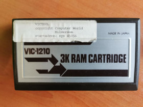 VIC-1210 3K RAM cartridge with VICTOOL