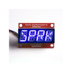 Qwiic Alphanumeric Display - moduł z 4-elementowym wyświetlaczem 14-segmentowym (niebieski)