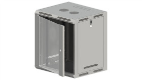 Szafa Rack Wisząca 19 Cali 15U 600X500, Niedzielona, Drzwi Szklane, Kolor...