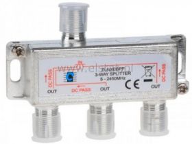 Splitter 3way 5-2450MHz power pass