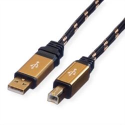 Kabel ROLINE GOLD USB 2.0, typ A-B, 4,5 m
