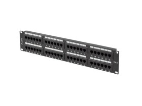 PATCH PANEL 48 PORT 2U 19” KAT.6 CZARNY LANBERG