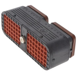 Socket housing, black, 70 poles, for DRC series, DRC16-70SAE