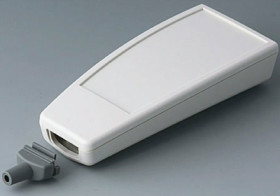 ABS enclosure, (L x W x H) 140 x 62.7 x 30.5 mm, gray white (RAL 9002), IP65, A9067127