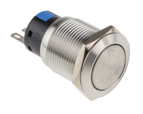 Nasadka przełącznika Chwilowy SPDT średnica wycięcia 19mm, montaż panelowy RS PRO