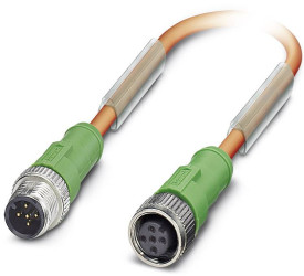 Kabel do czujników/elementów wykonawczych Phoenix Contact SAC-5P-M12MS/ 1,5-PUR/M12FS VW 1694059, złącze żeńskie M12, pr