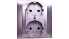 Impresja Gniazdo Podwójne Z/U Schuko Tytan Gp-2Ys/23