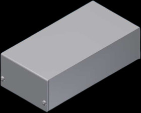 Die-cast aluminum enclosure, (L x W x H) 143 x 72 x 43 mm, gray, IP40, 4/B.1