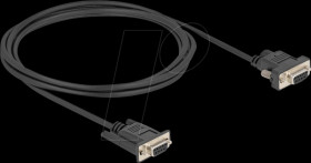 87838 Serial cable D-Sub 9 socket, power to pin 9, 2 m