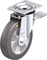 Blickle 936501 LK-ALST 200K-ST-AS Rolka obrotowa z blachy stalowej Średnica koła: 200 mm Maksymalne obciążenie: 600 kg 1