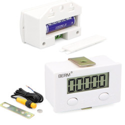 Licznik impulsów cyfrowy z czujnikiem magnetycznym zasilanie bateryjne 1xAA