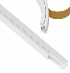 Kanały Kablowy Korytko Elektroinstalacyjne MKI 10/10 mm Taśma Biały 2m AKS