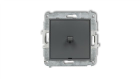 Mini Przycisk Jednobiegunowy W Stylu Amerykańskim Grafitowy Mat 28Mwpus-4.1