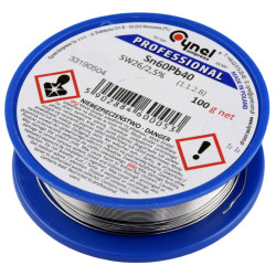 Cyna lutownicza 2,00mm 100g Sn60Pb40 z topnikiem