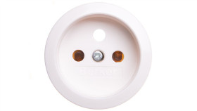 1930/Glas Płytka Czołowa Gniazda Z/U Z Przesłonami Śnieżnobiały 396579