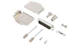 Dppkm-25Mssc D-Sub Męskie Proste Zacisk Śrubowy Na Przewód 11,5Mm Pin 25