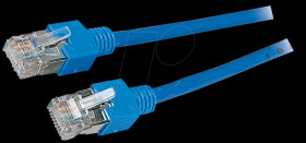 Category 5e, 300 MHz, SF/UTP, 1 m, blue