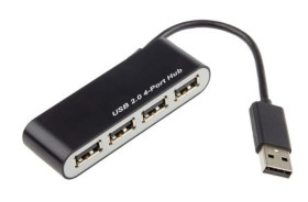 Hub USB USB 2.0 4 Magistrala USB USB A, RS PRO