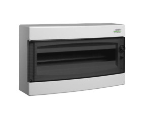 Rozdzielnica modułowa 1x18 natynkowa IP40 drzwi przeźroczyste PNS