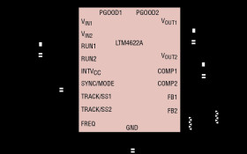 Dual Ultrathin 2A or Single 4A Step-Down DC/DC μModule Regulator