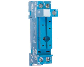 Gniazdo do przekaźników serii 40.31 zaciski śrubowe montaż na szynę DIN 35mm (klip metalowy) 95.63SMA