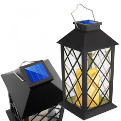 Lampa Solarna Ogrodowa LED Stojąca LIRIO 2 IP44 Wisząca Czarna Latarenka LUMILED