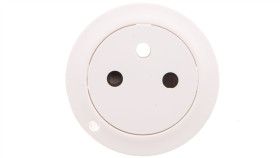 Celiane Plakietka Gniazda Płaskiego Wskaźnik 2P+Z Biała 068115