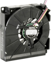 DC radial fan, 12 V, 60 x 60 x 12 mm, 7.9 m³/h, 34 dB, ball bearing, SEPA HYB60A12A