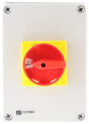 Przełącznik izolacyjny bez bezpiecznika 4-biegunowy 32 A 15 kW 3-fazowy IP65