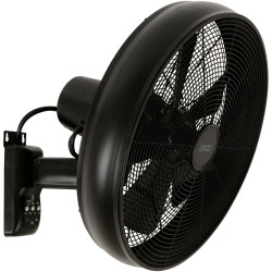 Lucci AIR 213124EU The Breeze Wall Fan 50W Black Remote Control 41cm