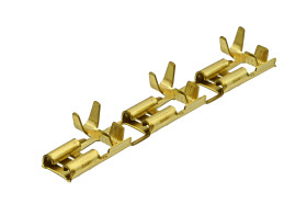 Konektor płaski Żeński długość 14.1mm Izolacja: Nieizolowane Cyna