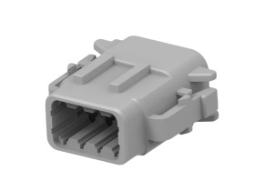 Obudowa złącza 8-pinowe TE Connectivity 2-rzędowe Żeński 7.5A DTM Montaż na kablu Przewód A Obudowa złącza